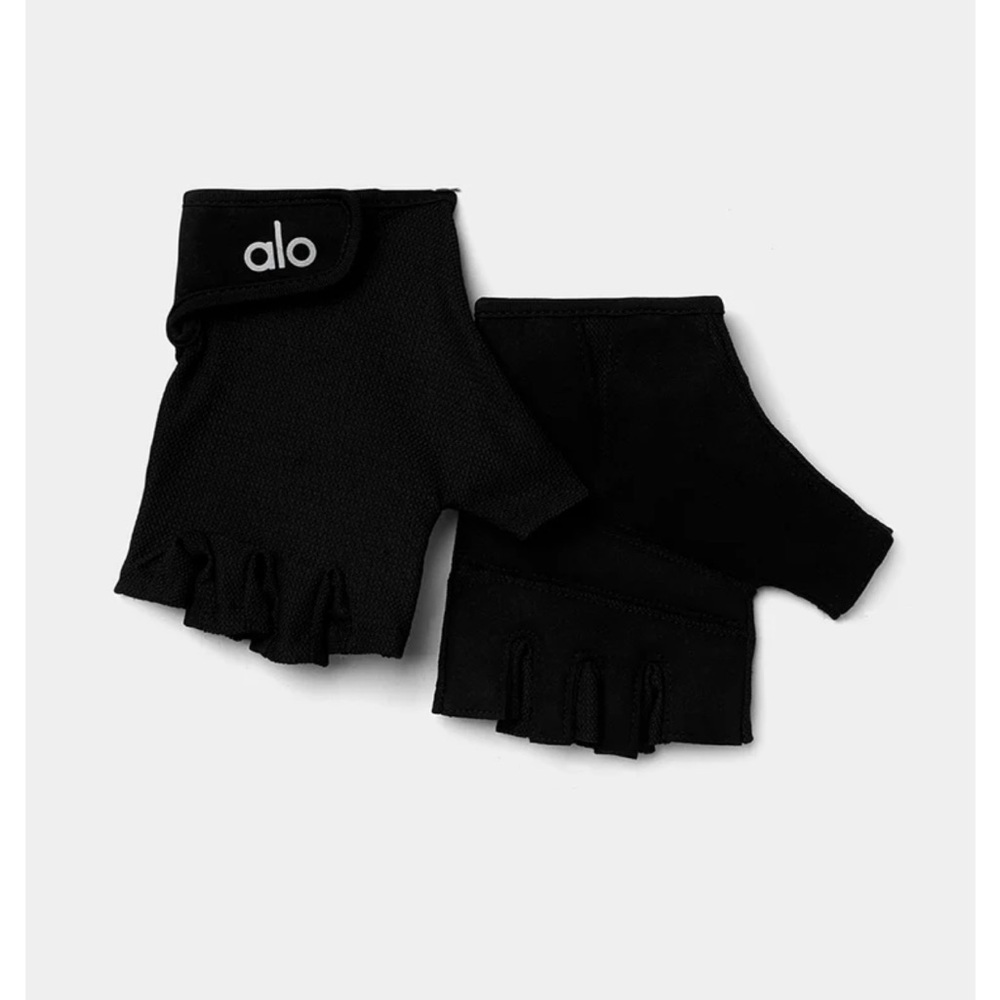 ALO Yoga Black Unisex Workout Gloves